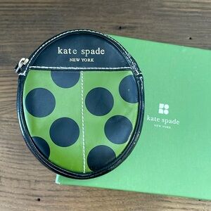 Kate Spade Green Ladybug Coin Purse/Card Holder